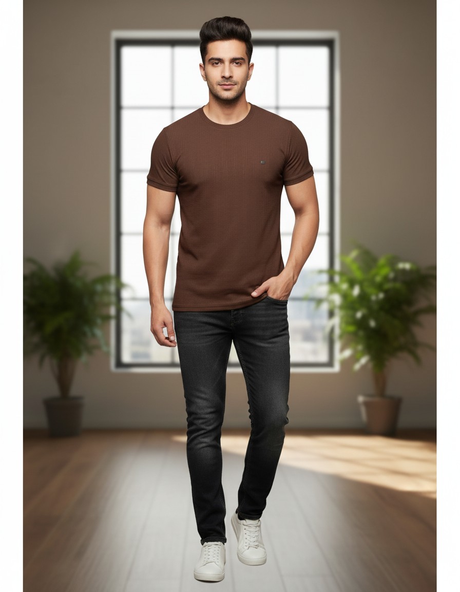 round neck half sleeve